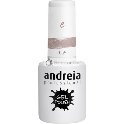 Andreia Fél-állandó Körömgél Lakk UV/LED Lámpához Intenzív Fény és 4 Hét Tartós Francia Manikűr Körömlakk, 10,5ml