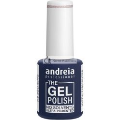   Andreia Professional Zselés Lakk Oldószer és Szagmentes Zselés Szín G04 Rózsaszín Csillámmal és Arany Árnyalatokkal