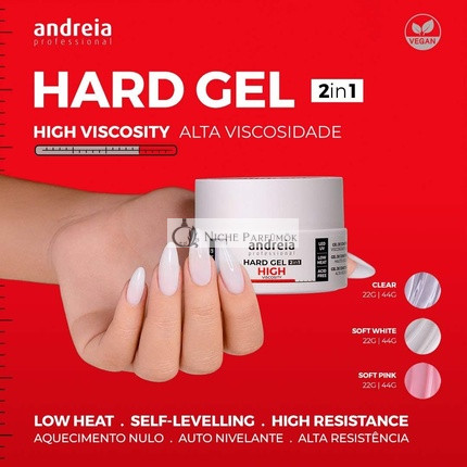 Andreia Professional Builder 2 az 1-ben Gél Közepes Viskozitás Átlátszó, 22g