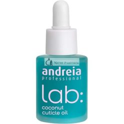   Andreia Professional Kutikula Olaj LAB Körömkezelések Gyenge és Sérült Körmöknek, Nem Zsíros Formula Kókuszolaj Illattal, 10.5ml