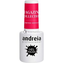   Andreia Félig Tartós Körömlakk UV/LED Lámpához Intenzív Fény és 4 Hét Tartósság, Varnish Magazine Kollekció MZ2 Intenzív Cseresznye 10.5ml