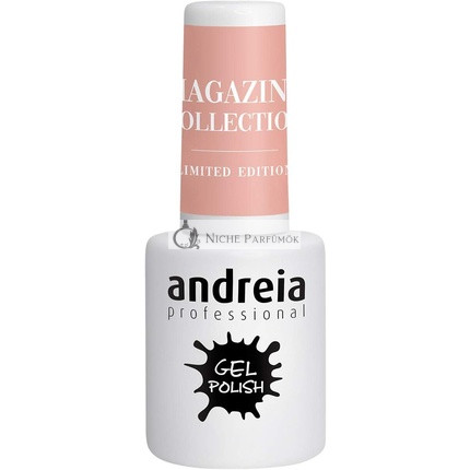 Andreia Félig tartós körömlakk UV/LED lámpához Intenzív fény és 4 hét tartós francia manikűr körömlakk Magazinkollekció Szín MZ4 Világos Nude 10,5ml