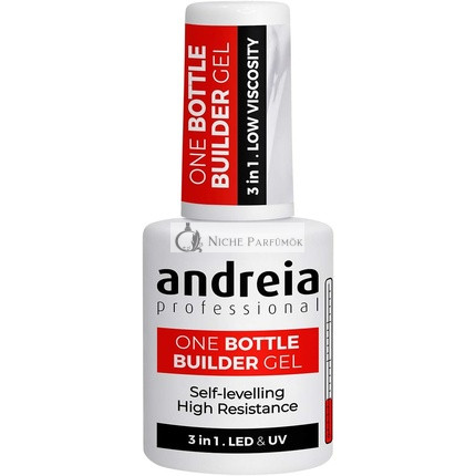Andreia Professzionális Zselé Építő Körömlakk Triphasic 3 az 1-ben LED és UV Átlátszó 14ml