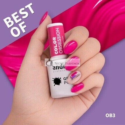 Andreia Professzionális Gél Körömlakk OB3 Forró Rózsaszín Best Of Kollekció 10,5ml