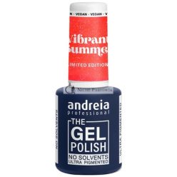   Andreia Professional Gél Körömlakk Oldószermentes Gél Korlátozott Kiadás VS2 Neon Korall Csillámokkal
