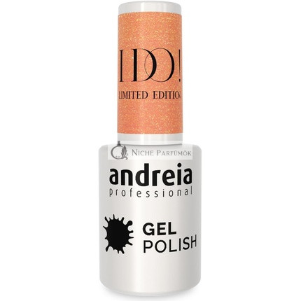 Andreia Professional Fél-Állandó Körömlakk I DO Limitált Kollekció Szín ID2 Meztelen Arany Csillámokkal 10.5ml