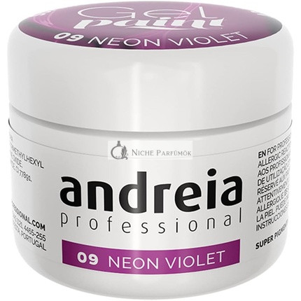 Andreia Professzionális Körömdíszítő Zselé Festék 4g 09 Neon Lila
