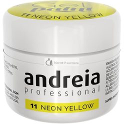   Andreia Professional Köröm Művészeti Zselé Festék Pottok 11 Neon Sárga, 4g