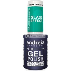   Andreia Professionális Fél-Állandó Körömlakk Kaleidoszkóp Üveg Hatás Kollekció Szín KL4 Üveg Hatás Áttetsző Zöld 10,5ml