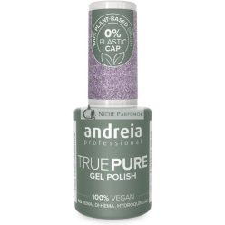   Andreia Professional Hema Free Gel Lakk TRUE PURE 21 Free és 100% Vegán Érzékeny Körmöknek, Félig Tartós UV LED Áztatós Gel Körömlakk Szín T09 Levendula Csillám, 10.5 ml