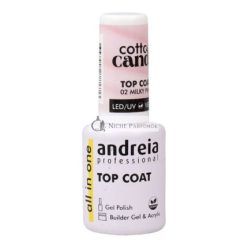   Andreia Vattacukor Top Coat Körömlakk Fixáló Nº 02 Tejrózsaszín, 10.5ml