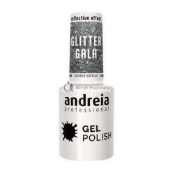   Andreia Csillámos Zselé Lakk UV/LED Lámpához, Szín: GG1 Ezüst Szürke, 10.5ml