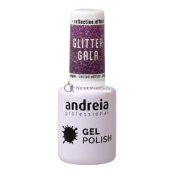   Andreia Csillámos Gél Körömlakk UV/LED Lámpához, GG4 Lila, 10.5ml