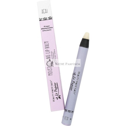 Beauty Made Easy Le Papier Klarer Feuchtigkeitsspendender Veganer Lippenbalsam ACAI, 6g