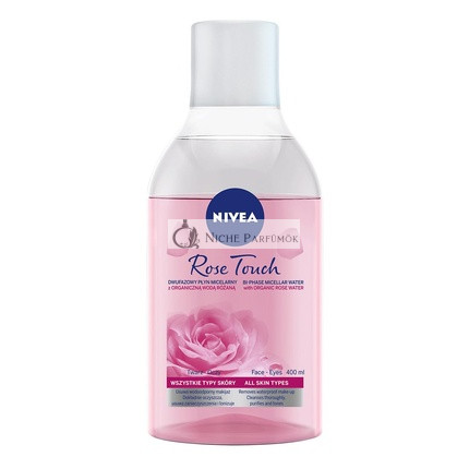 NIVEA Micellás Víz Organikus Rózsafa Víz - Rózsa Érintés, 400ml