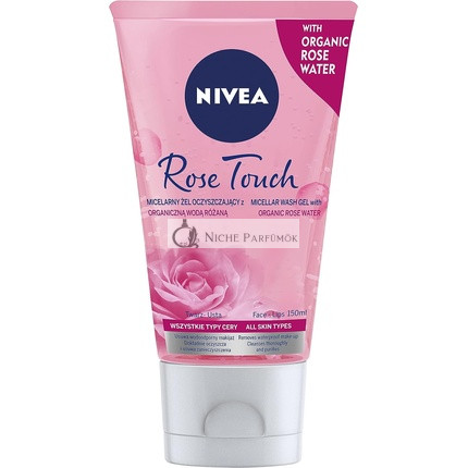 NIVEA Mizellen-Reinigungs-Gel mit Bio-Rosenholz - Rosenberührung, 150ml