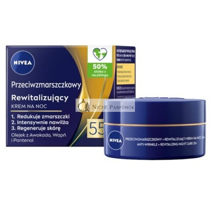 Nivea Ránctalanító + Revitalizáló Éjszakai Krém 55+, 50ml