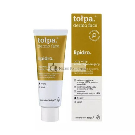 TOŁPA DERMO FACE LIPIDRO Tápláló és Ápoló Nappali Krém, 40ml