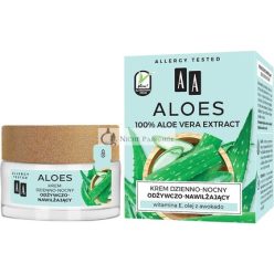   AA Aloes 100% Aloe Vera Kivonat Nappali Éjszakai Hidratáló Krém