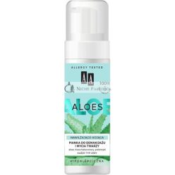   AA Aloes 100% Aloe Vera Extrakt Feuchtigkeitsspendender und Beruhigender Make-up und Gesichtreinigungs-Schaum, 150ml