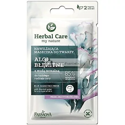 Blaue Algen Gesichtsmaske mit Thermalwasser für Jeden Hauttyp Farmona Herbal Care my Nature 2 x 5ml