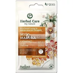   Manuka Honig Gesichtsmaske mit Vitamin C für müde Haut, 5ml - Packung mit 12 Stück