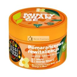   TUTTI FRUTTI Revitalizáló Testcukor Radír Narancs és Menta, 300g