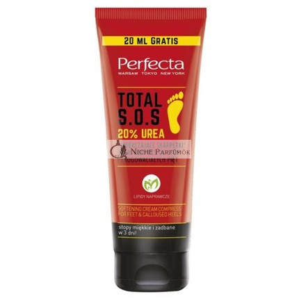 Perfecta Total S.O.S 20% Urea Puhító Zokni Krém Komplex