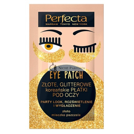 Perfecta Arcpakolás Arany Csillámmal, Koreai Felület, 10g