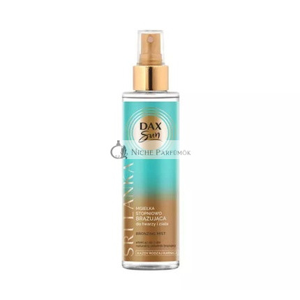 DAX Sun Sri Lanka Vegane Allmähliche Bräunungsspray für Gesicht und Körper, 200ml