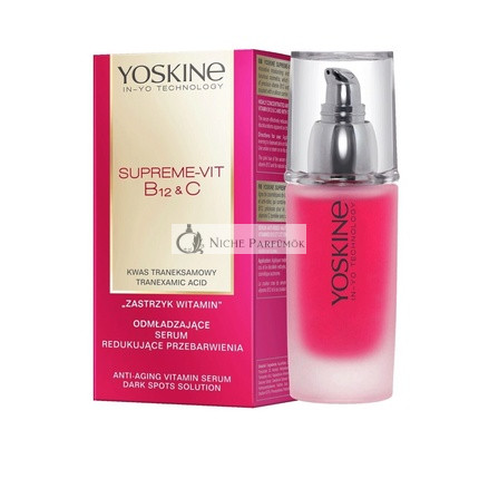 YOSKINE Supreme Vitamin B12 & C Fiatalító Szérum, 30ml