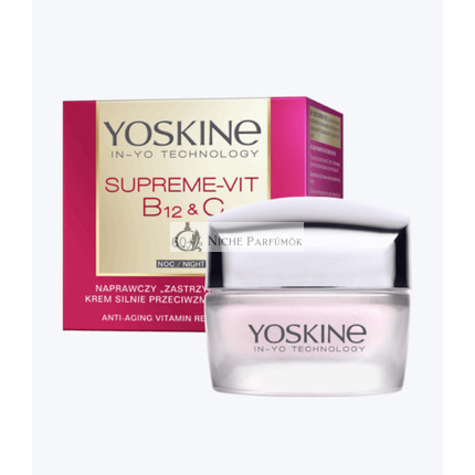 Yoskine Supreme-Vit B12 & C Anti-Aging Vitamin Reparatur Nachtcreme, 50ml