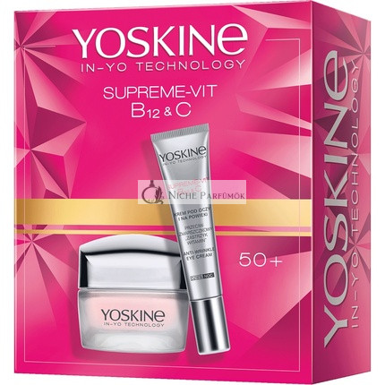Yoskineset Supreme-Vit B12c Feuchtigkeitsspendende Anti-Aging Creme 50ml und Augencreme 15ml