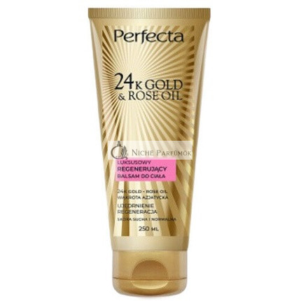 Luxus regenerierender Körperbalsam mit 24K Gold & Rosenöl, 200ml