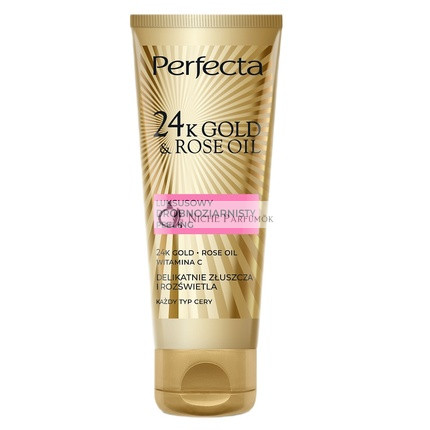 Perfecta 24k Arany Rózsa Finom szemcsés Arctisztító Radír 75ml
