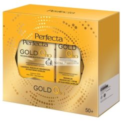   Perfectaset Gold Q10 Nappali és Éjszakai Krém 50ml, Ránctalanító Szemkrém 15ml