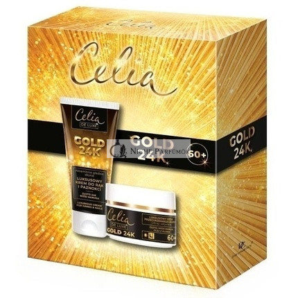 Celiaset De Luxe Gold 24k Ránctalanító Krém Nappali és Éjszakai 50ml, Kézkrém 80ml