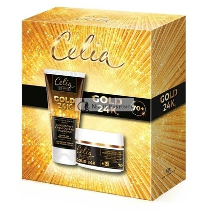 Celiaset De Luxe Gold 24k Ránctalanító Krém Nappali és Éjszakai 50ml és Kézkrém 80ml