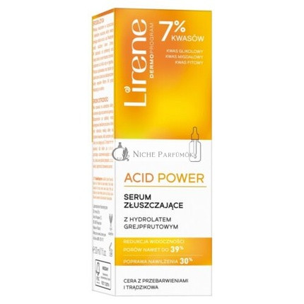Lirene Acid Power Hámlasztó Szérum Grapefruit Hidroláttal, 30ml