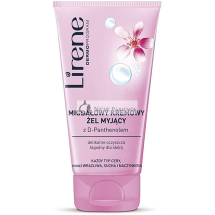 Lirene Mandelcreme Reinigungs-Gel mit D-Panthenol für alle Hauttypen, 150ml