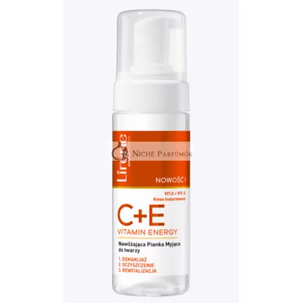 Lirene C+E Vitamin Energie Feuchtigkeitsspendende Gesichtsreinigung, 150ml