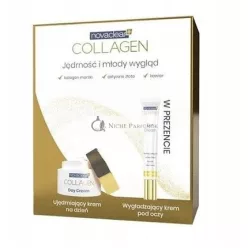   Novaclear Kollagen Set - Tagescreme 50 ml und Augencreme 15 ml für langanhaltende Anwendung