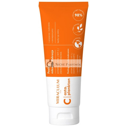 Miraculum Asta.Plankton C Mikrodermabráziós Peeling 98% Természetes Összetevők Környezetbarát Vegán 100ml