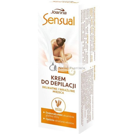 Empfindliche Creme zur Haarentfernung für empfindliche Bereiche mit Hafermilch, 100g