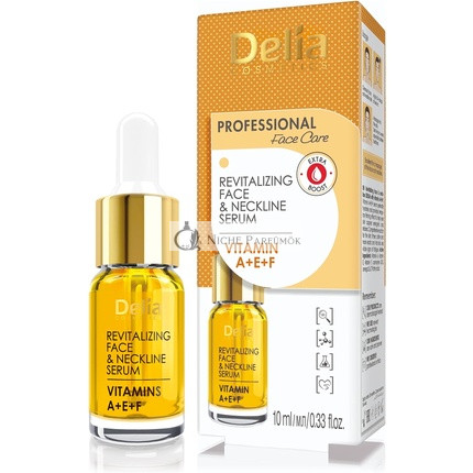Delia Cosmetics A+E+F Vitaminok Szérum Intenzív Anti-ránc és Revitalizáló Kezelés Minden Bőrtípusra 10ml