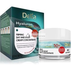   Delia Hyaluron Fusion Nappali és Éjszakai Arckrém Ránctalanító Anti-Aging Lifting Koncentrátum Verbena Kivonattal, 50ml