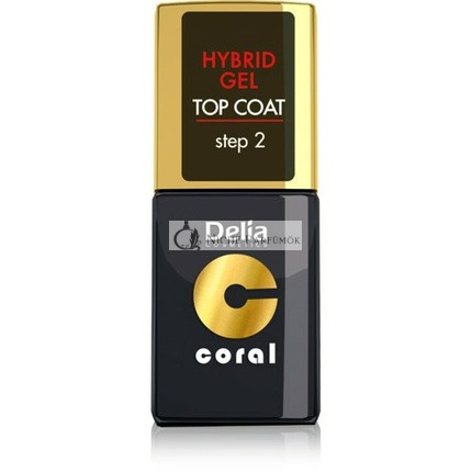 Delia Cosmetics Korallen Hybrid-Gel-Nagellack Top Coat, 11ml