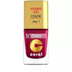   Delia Cosmetics Coral Hybrid Gel Körömlakk No. 06 Cherry, 11ml