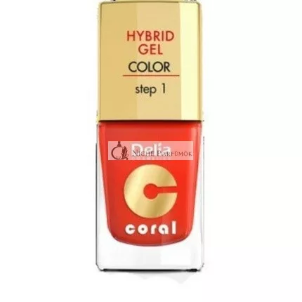 Delia Cosmetics Coral Hybrid Gel Körömlakk No. 14 Narancs Vörös 11ml