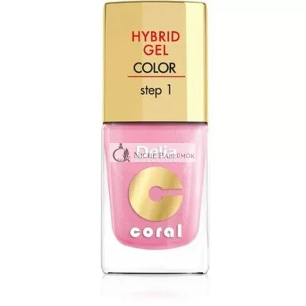 Delia Cosmetics Korall Hibrid Zselés Körömlakk No. 31 Gyöngyház Rózsaszín, 11ml